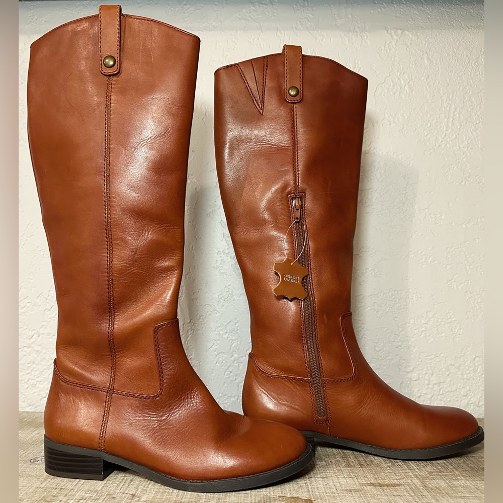 I.N.C International Concepts Women's Tan Leather Boots - Picture 3 of 8